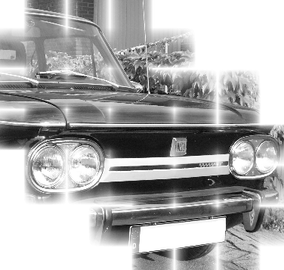 NSU TT in einer Garage